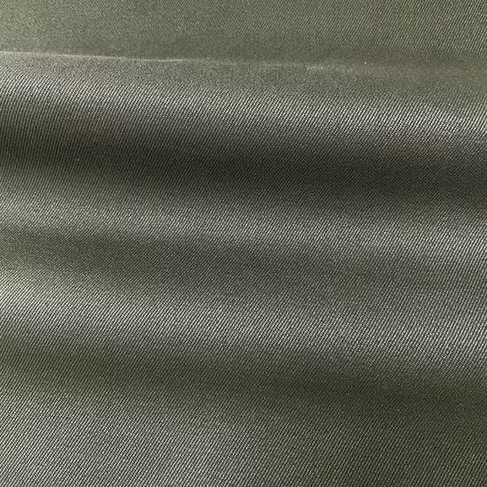 Custom 98 Cotton 2 Spandex Stretch Elastane Brushed Twill Khaki Fabric